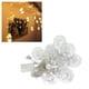 thumbnail image 2 of Luces LED de cadena para cortina, luces alimentadas por enchufe, decoración para fiestas de bodas y Navidad con bolas blancas cálidas, 2 of 9
