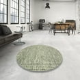 thumbnail image 4 of Ahgly Company Machine Washable Indoor Rectangle Contemporary Dark Moccasin Green Area Rugs, 2' x 5', 4 of 7