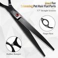 thumbnail image 3 of Kit de tijeras de peluquería canina GLADOG Professional 5 en 1 con funda, 3 of 6