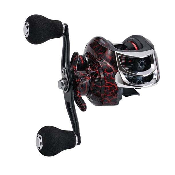 Bobinas de fundición de Baitcasting, duradero 7,2: 1 bobina de Mano izquierda Sunnimix Carrete de pesca Baitcasting