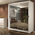 thumbnail image 2 of Ropero Closet Madesa Dallas Plus 2 Puertas Corredizas con Espejo 4 Cajones con Pies BB, 2 of 5