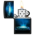 thumbnail image 3 of Zippo Black Light UFO Flame Design Black Matte Pocket Lighter, 3 of 7
