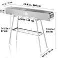thumbnail image 7 of WILLBBQ Charcoal Grills Commercial Quality Portable Hibachi BBQ Lamb Skewer Folded Camping Barbecue Grill for Backyard Outdoor Cooking Use(39.4x7.1x5.1 inch) - The Perfect Gifts for Grill Lovers, 7 of 7