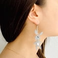 thumbnail image 4 of mtvxesu Earrings Cute Asymmetrical Rabbit Carrot Earrings Design Versatile Long Earrings Sale, 4 of 6