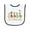 White and Black, variant on Inktastic Spooky Goose Halloween Costume Cute Ducks Baby Terry Cloth Bib