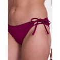 thumbnail image 4 of Time and Tru Women's and Women's Plus Low Rise Side Tie Ribbed Bikini Bottoms, Sizes XS-2X, 4 of 5