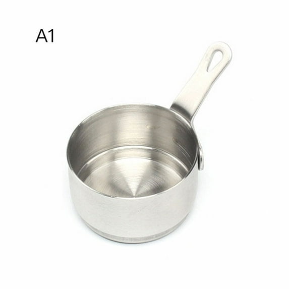 304 Stainless Steel Seasoning Handle Dipping Sauce Bowl Restaurant Table Sauce Dish Kitchen Measuring Cup Kitchen Supplies