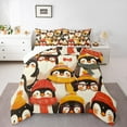 thumbnail image 2 of Manfei Cartoon Animal Lover Bedding Comforter Set, Winter Antarctic Penguin Twin Comforter Sets, Kawaii Wildlife Bedding Set, Lightweight Room Decor, 2-Piece, 2 of 8