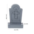 thumbnail image 2 of OULII Cemetery Supplies Tombstone Statue 24Pcs Grey Plastic For Micro Landscapes And Terrariums, 2 of 8