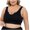 Black, variant on yillto Womens Seamless Bras Plus Size No Underwire Push up Bra V Neck Full Coverage Everyday Bralettes