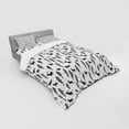 thumbnail image 2 of Ambesonne Forest Bedding Set 4 Pcs, Pine Trees Rabbit Animal, Queen, Black White, 2 of 2