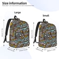thumbnail image 4 of Naloa Canvas Backpack for Men Women Barbeque Print Rucksack Casual Travel Daypack Large and Small Durable College Tote Satchel Bookbag for Teens, 4 of 8