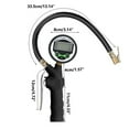 thumbnail image 2 of Digital Tire Pressure Gauge Inflator Deflator High Precision LCD Backlit Display 3-200PSI for Car Truck SUV Motorcycle, 2 of 7