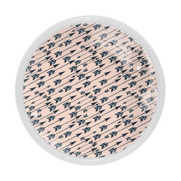 4 Pcs Seamless Arrow Knobs for Kitchen Cabinet Cupboard Dresser Bookcase Drawer Pulls Handles Round Home Decor