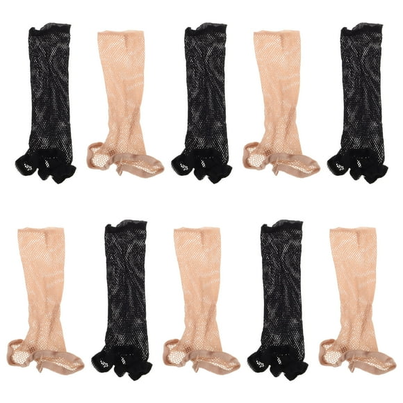 10 redecilla de algodón para peluca, redecilla para peluca, redecilla elástica para disfraz, gorros antideslizantes para peluca