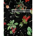 thumbnail image 6 of Outdoor Throw Pillow Cover Farm Fruit Cherry and Leaves on Black Waterproof Cushion Covers 2 Pack Retro Lines Pattern on Red Pillow Cases Home Decoration for Patio Garden Couch Sofa, 6 of 7