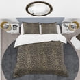thumbnail image 2 of Designart 'Leopard Fur Safari V' Mid-Century Modern Duvet Cover Set, 2 of 4