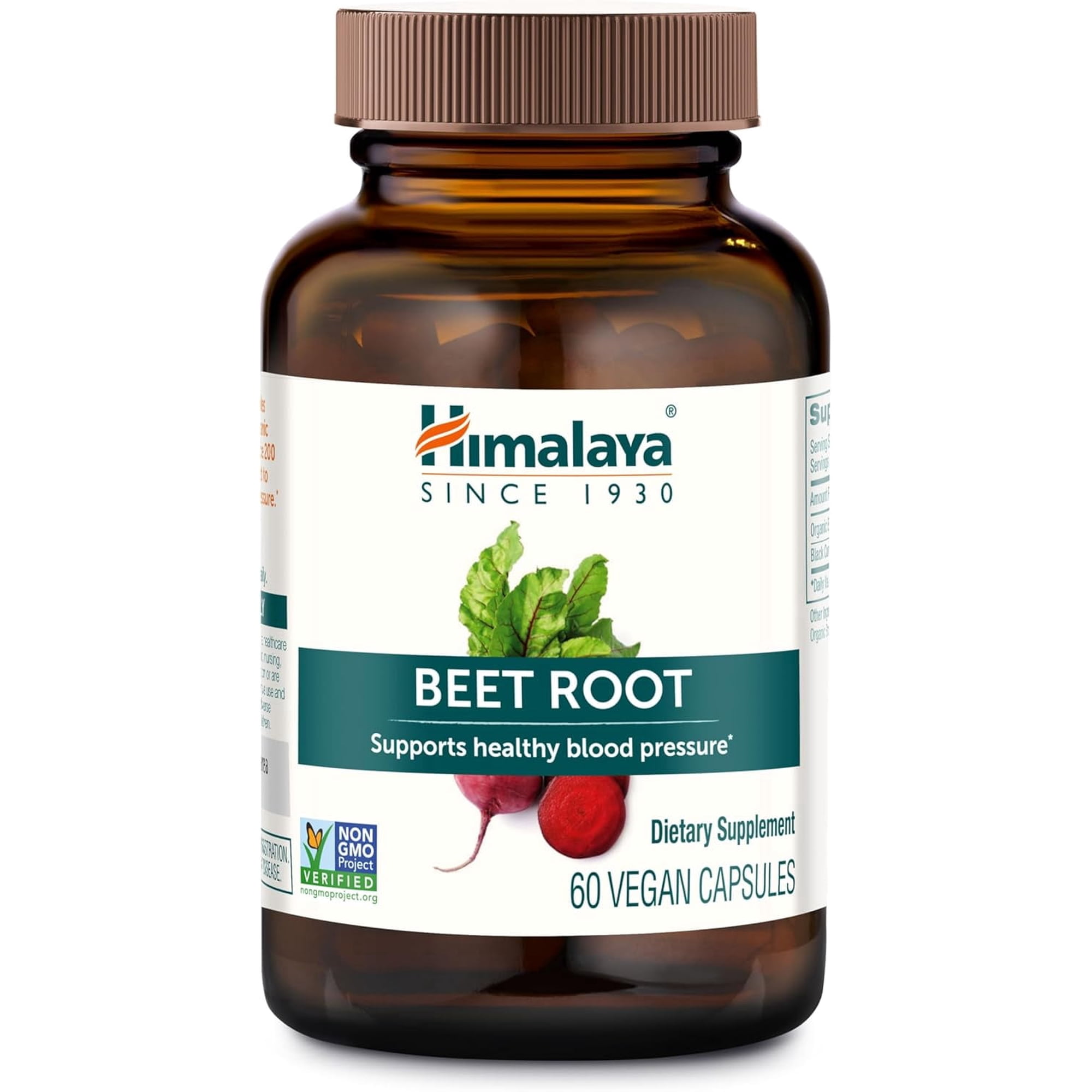 Himalaya Beet Root for Circulatory & Vascular Wellness Support, Vegan, Gluten Free, 500 mg Beet Root & 100 mg Black Cumin Extract, 60 Capsules