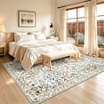 thumbnail image 3 of YOUFORTONG 6x9 Washable Area Rug Non Slip Soft Vintage Farmhouse Carpet for Living Room Bedroom Dining Office High Traffic Indoor Mat,Beige, 3 of 8