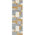 thumbnail image 4 of Well Woven Welma Yellow Grey Modern Geometric Boxes & Stripes Pattern 2x7 (2'3" x 7'3") Runner Rug, 4 of 8