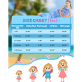thumbnail image 5 of CARETOO Girls Swimsuit 3PCS Mermaid Tail Swimming Suits Kids Summer Tankini Set Multi Ruffled Halter Colorful Fish Scale Pattern Swimwear 4-10 Years Princess Bathing Suit, 5 of 7