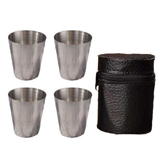 De Tazas De Viaje, Apilable, Diseño De Prensado De Acero Inoxidable, Copa De Cerveza De Vino, Sin Olor, Tazas De Whisky Antideslizantes Para Niños Eigraketly OD005808-00