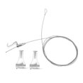thumbnail image 4 of SWETRACE 2Sets Adjustable Picture Hanger Wire Rope Stainless Steel Hanging Kit for Frames and Signs, 4 of 8