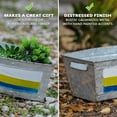 thumbnail image 5 of Zeckos Galvanized Metal Boat Planter Flower Pot Nautical Decor Set of 2, 5 of 8