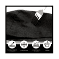 thumbnail image 5 of 6pzs Gorro De Cheff Gorro Para Cocina Estilo Turbante Unisex Lab.G Negro, 5 of 5