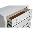 thumbnail image 4 of New Classic Furniture Jamestown Solid Wood 5-Drawer Chest in White, 4 of 8