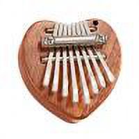Mini placa de sapeli portátil de 8 teclas para principiantes, Piano de pulgar Mbira (amor)