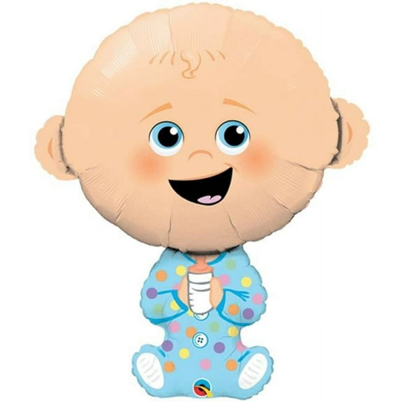 38 in. Baby Shower Boy Helium Shape Foil Balloon
