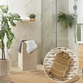 thumbnail image 2 of Casafield Laundry Hamper with Lid and Removable Liner Bag - Whitewash White, Woven Water Hyacinth Square Laundry Basket for Clothes, 2 of 7
