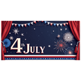 thumbnail image 3 of Red White Blue Fourth of July Celebration Banner Independence Day Patriotic Holiday Decor Fireworks Design for Outdoor Decoration Party Event, 3 of 7