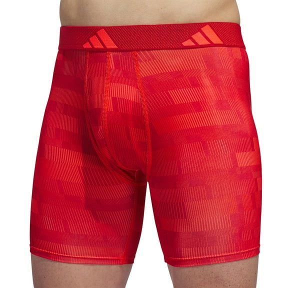 Men's adidas Microfiber Boxer Brief Color: Haste Solar Red Size: XL