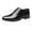 Black, variant on Men's Pointed Toe Lace Up Dress Shoes, Low Heel PU Comfort Formal Leather Shoes, All-Match Business & Wedding Footwear for Men Brown 6