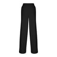 thumbnail image 4 of Drawstring Pants for Women Elastic Waist Straight Leg Pants with Pockets Casual Solid Color Quick-Dry Workout Athletic Pants, 4 of 6