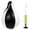 Black & White, variant on MABOTO Boxing Speed Ball PU Leather MMA Muay Thai Training Striking Bag Kit Boxing Punch Ball with Inflator Pump