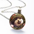 thumbnail image 6 of Hedgehog Necklace Personalized Custom Photo Round Pendant Adjustable Stainless Steel Necklaces with Gift Box for Men Women Mothers Valentine's Jewelry Gift, 6 of 6