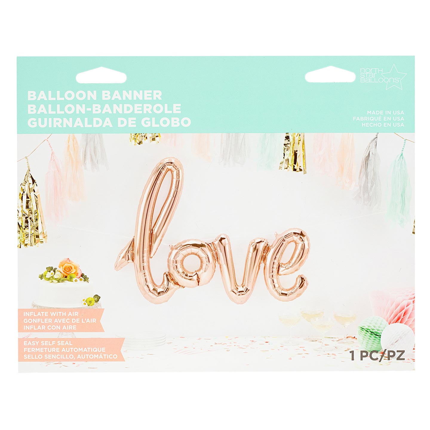 Northstar Balloons Foil 40" Pink Love Balloon