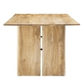 thumbnail image 3 of 86 Inch Dining Table, Brown Oak, Wood, Kitchen Cafe Bistro Hospitality Restaurant, Modern Contemporary HB34720, 3 of 11