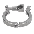 thumbnail image 1 of Hose Tri Clamp, Stainless Steel Triple Clamp Fixture with Wing Nut for Hose Pipe Connection, 1 of 7