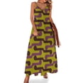 thumbnail image 1 of Piwakawaka (Rose et lime) Robe Sans Manches Robes de Soirée Femme Robe de Soirée 2024, 1 of 4