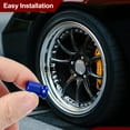 thumbnail image 3 of Aluminum Tire Valve Stem Caps, 4 Pcs Tire Valve Caps Vehicle Car Tire Air Caps Covers with O Rubber Ring, Blue, 3 of 6