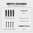 thumbnail image 6 of KFFKFF 2 Step Single Post Handrail Round Metal Stair Handrail Aluminum Material Stair Handrail with Installation Kit 18L x 38H Inch Step Stair Railing, 6 of 9