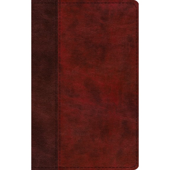 ESV Large Print Thinline Bible (Trutone, Burgundy/Red, Timeless Design), (Hardcover)