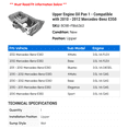 thumbnail image 2 of Upper Engine Oil Pan 1 - Compatible with 2010 - 2012 Mercedes-Benz E350 - Autopart Premium, 2 of 2