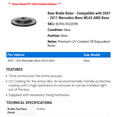 thumbnail image 2 of Rear Brake Rotor - Compatible with 2007 - 2011 Mercedes-Benz ML63 AMG Base 2008 2009 2010, 2 of 2
