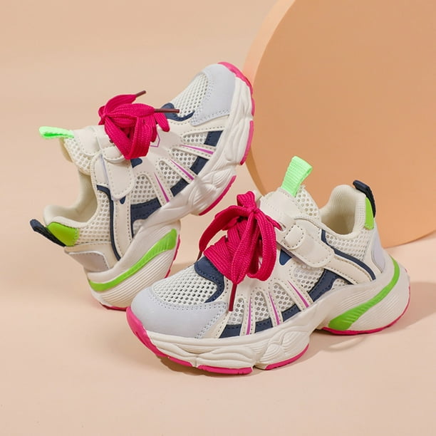 Big Kid Girls Shoes Baby Shoes Size 2 Girls Kids Sneakers Girls Lace Shoes Fashion Mesh Lace Boots Non Slip Breathable Nude Boots Female