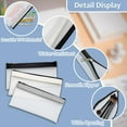 thumbnail image 4 of 6 Pack Clear Pencil Pouch with Zipper, Pencil Case，Clear Makeup Pouch，Cash Storage Bag，Transparent Stationery Bags for O, 4 of 5
